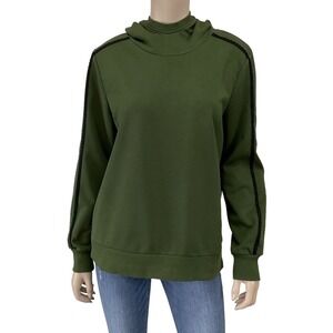 Jason Wu Sweatshirt Women Small Green Long Sleeve Hoodie